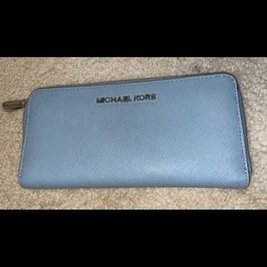 Blue Michael Kors Wallet